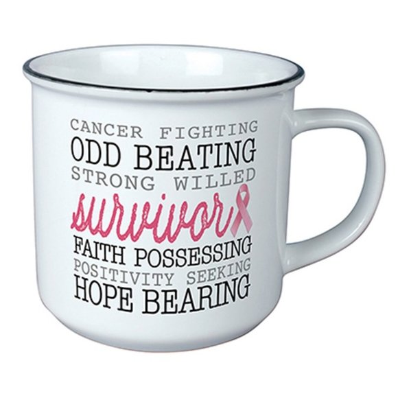 New - Cancer Survivor Porcelain Mug - Picture 1 of 1